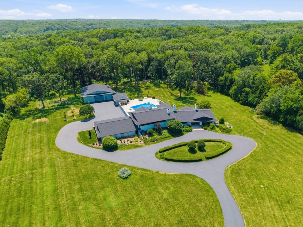 Aerial real estate photography